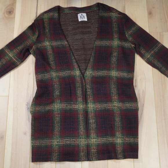 UNIF Nevermind Duster Tartan Plaid Cardigan - Size S - Picture 4 of 8